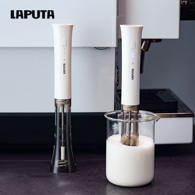 Rechargeable Electric Milk Frother Handheld, 3 Speed Milk Foam Maker for Latte Cappuccino, Portable Coffee Whisk with Protective Storage Cover - Image 5
