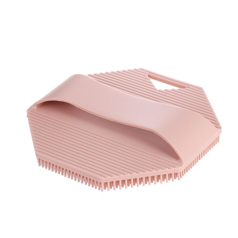 Silicone Body Scrubber Exfoliating Shower Brush Soft Silicone Bath Scrub Brush for Deep Skin Cleansing-skin tone - Image 1