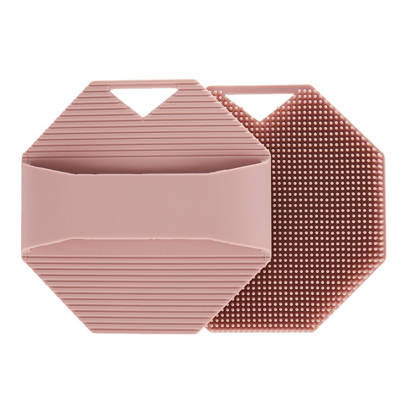 Silicone Body Scrubber Exfoliating Shower Brush Soft Silicone Bath Scrub Brush for Deep Skin Cleansing-skin tone - Image 2