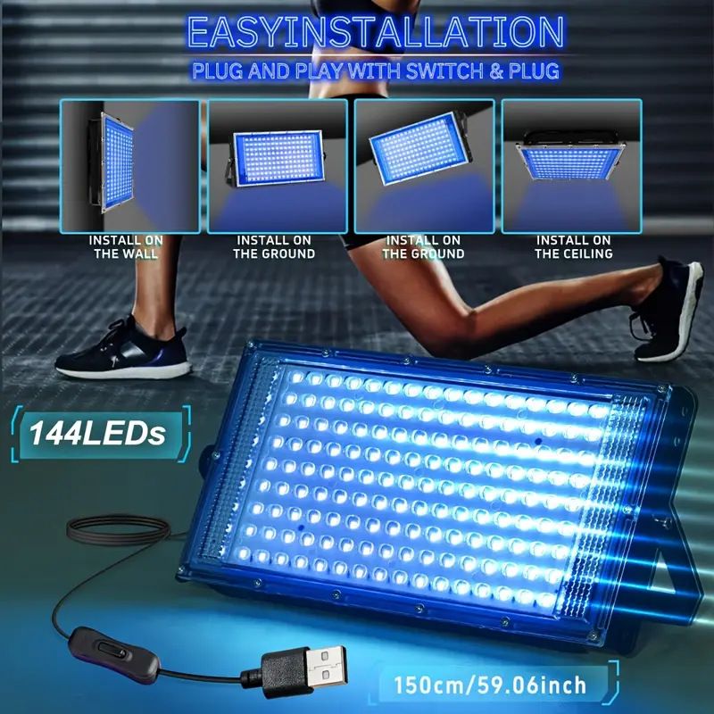 144-Lamp Full Blue Light Tanning Lamp for Bronzed Skin - Image 2