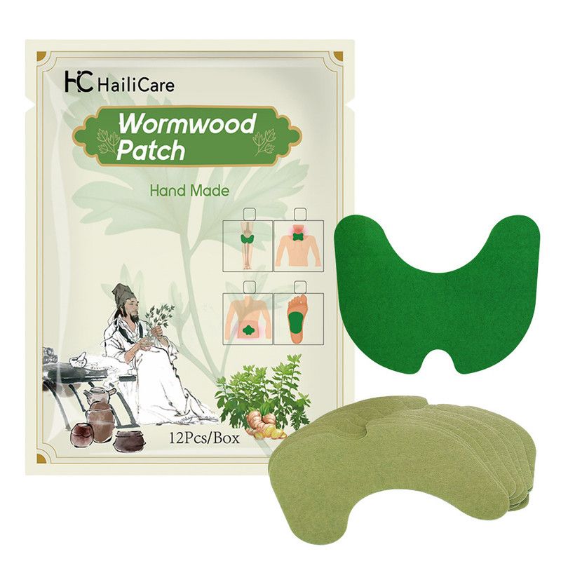 Wormwood Knee Patches Natural Herbal Warm Heat Plaster, Long Lasting Joint Relief Sticker for Knee Discomfort - Image 1