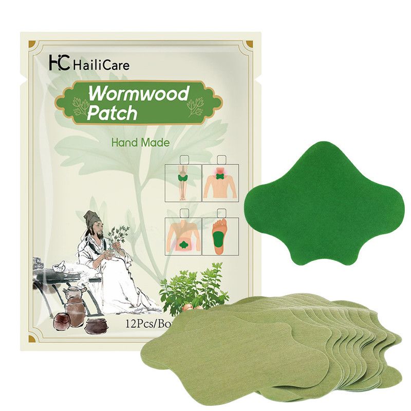 Wormwood Lumbar Patches Natural Herbal Heat Plaster, Long Lasting Warm Stickers for Lower Back Waist Relief - Image 1
