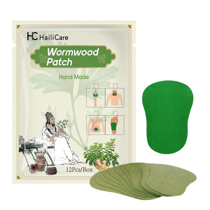 Wormwood Foot Patches Natural Herbal Warm Plaster, Long Lasting Heat Stickers for Foot Sole Relief - Image 1