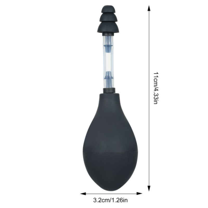 Ear Pressure Relief Tool Handheld Ear Pressure Reducer for Head Tension Discomfort Relief-black - Image 1