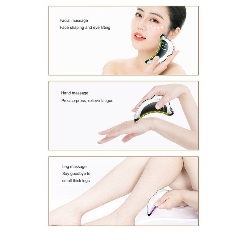 <p>EMS Microcurrent Facial Device with RF Radio Frequency, 5 Light Therapy, Thermal Heating & Ionic Vibration Massage, Electric Gua Sha for Face, Chin, Arm & Leg, Anti-Aging Skin Tightening & Body Sculpting Tool, Quiet Skincare Massager</p> - Image 7