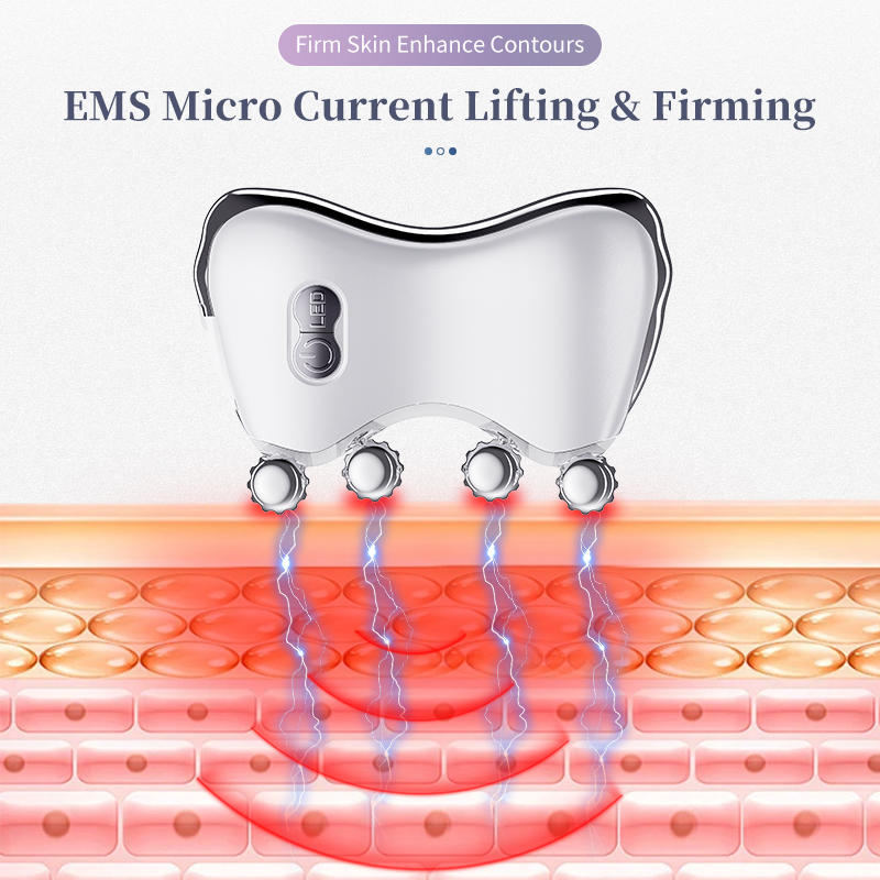 3D roller facial massager that combines massage, gua sha, and beauty treatments. Designed for facial lifting, skin firming, and anti-wrinkle. - Image 3