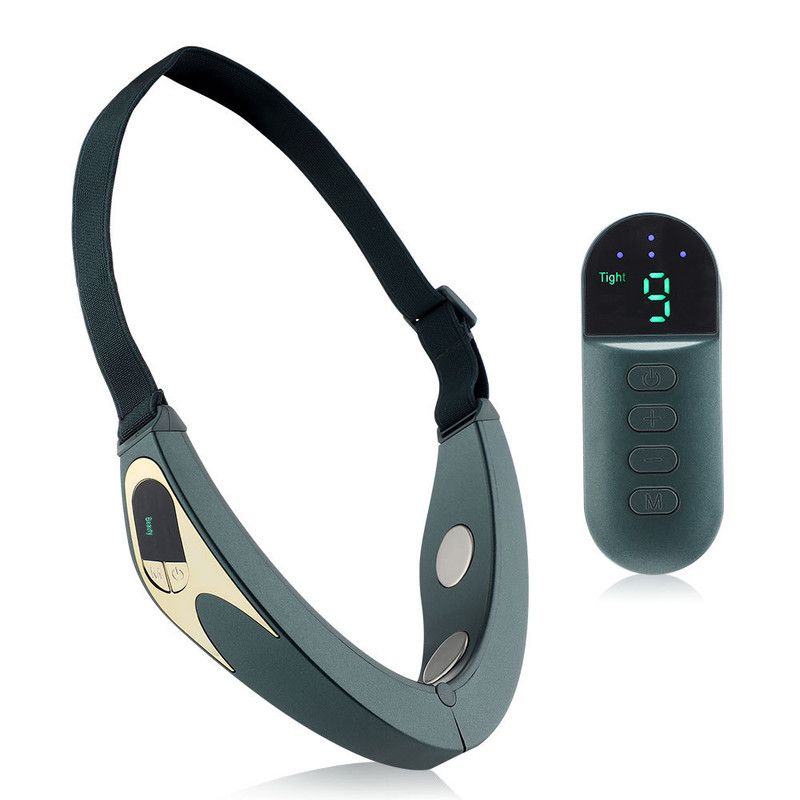 Red & Blue LED Light Therapy Beauty Device with Microcurrent EMS, Constant Temperature Magnetic Heat, and V-Shaped Face Lifting - Image 3