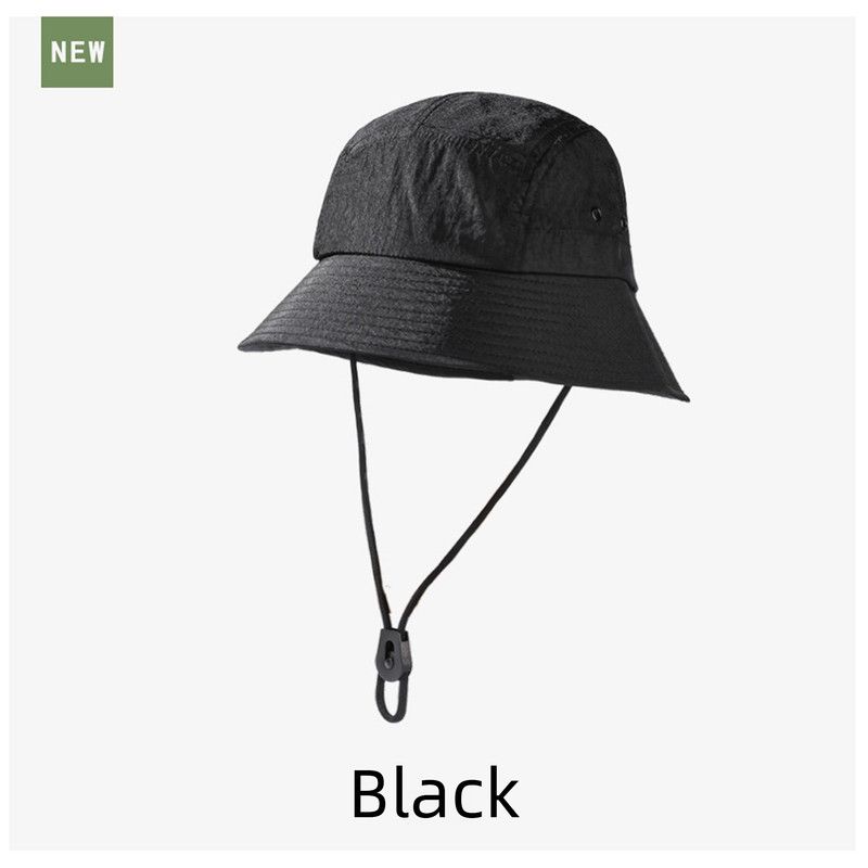 Unisex Quick-Dry Waterproof Bucket Hat – Outdoor Sun Protection Visor Hat – Black - Image 1