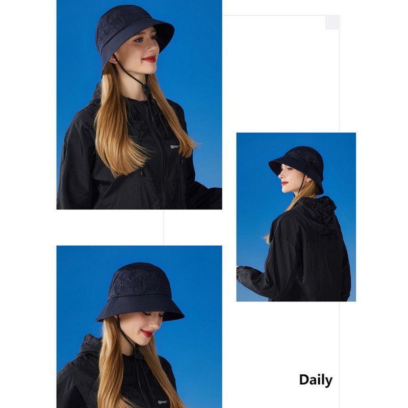Unisex Quick-Dry Waterproof Bucket Hat – Outdoor Sun Protection Visor Hat – Gray - Image 2