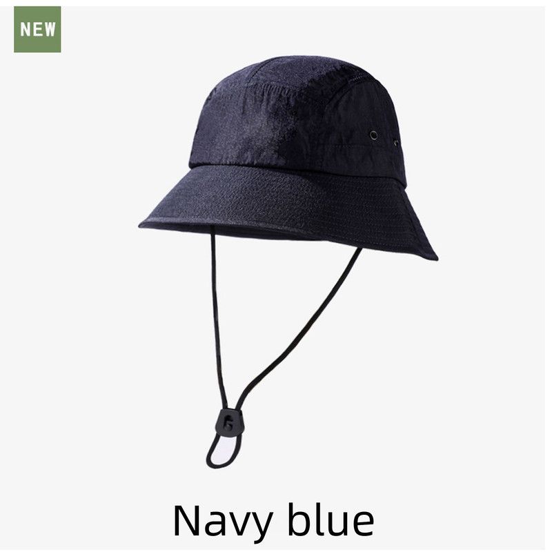 Unisex Quick-Dry Waterproof Bucket Hat – Outdoor Sun Protection Hat for Men & Women – Navy Blue - Image 1