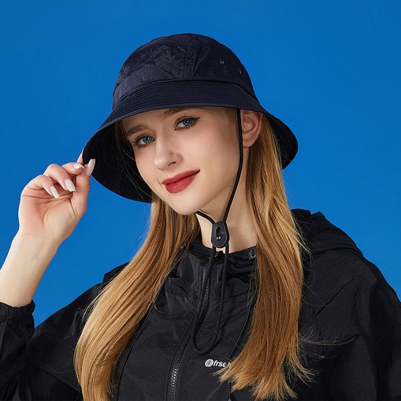 Unisex Quick-Dry Waterproof Bucket Hat – Outdoor Sun Protection Hat for Men & Women – Navy Blue - Image 3