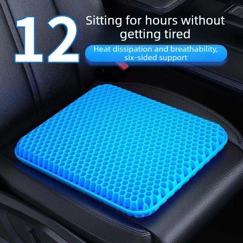 Honeycomb Gel Seat Cushion Breathable Pressure Relief Cooling Pad, Orthopedic Support Seat Mat for Car Office Chair Long Sitting - Image 2