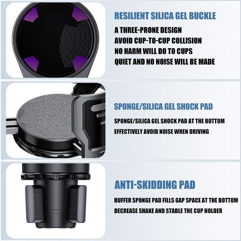 Adjustable Car Cup Holder Expander Small Size Multifunctional Vehicle Drink Bottle Holder Organizer For Car Console - Image 6