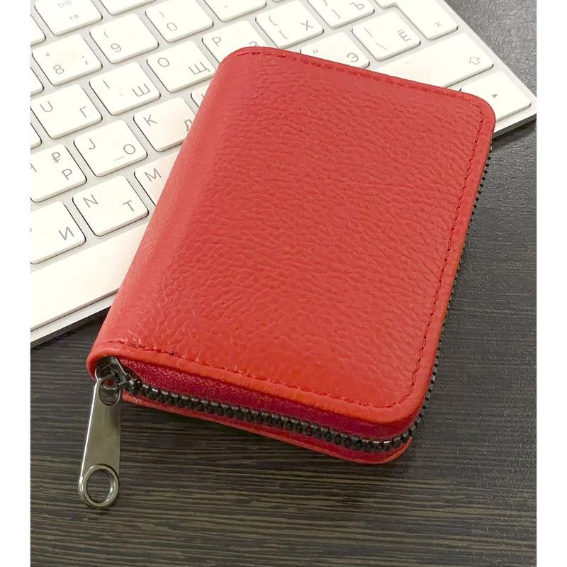 Men's Card Holder, Business Card Holder, Card Sleeve, Credit Card Holder，Red - Image 2