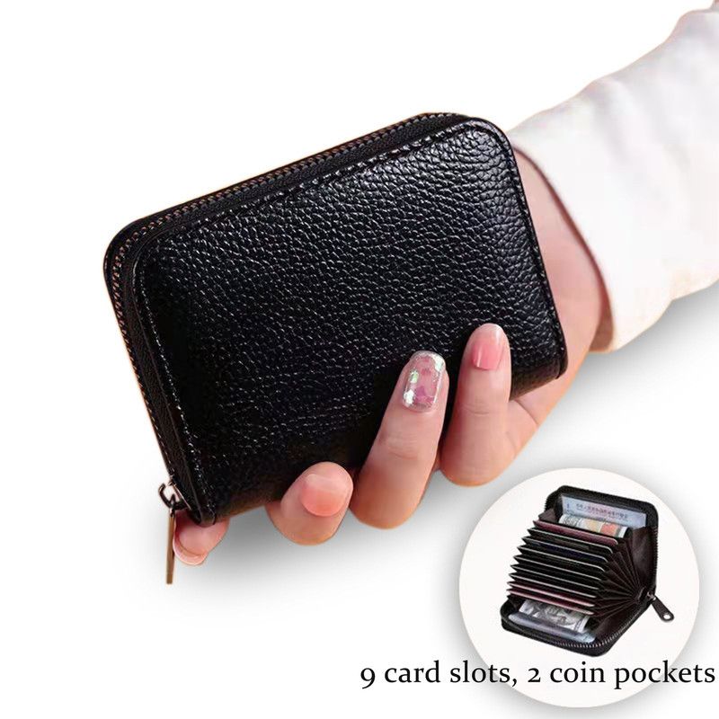 Men's Card Holder, Business Card Holder, Card Sleeve, Credit Card Holder，Black - Image 1