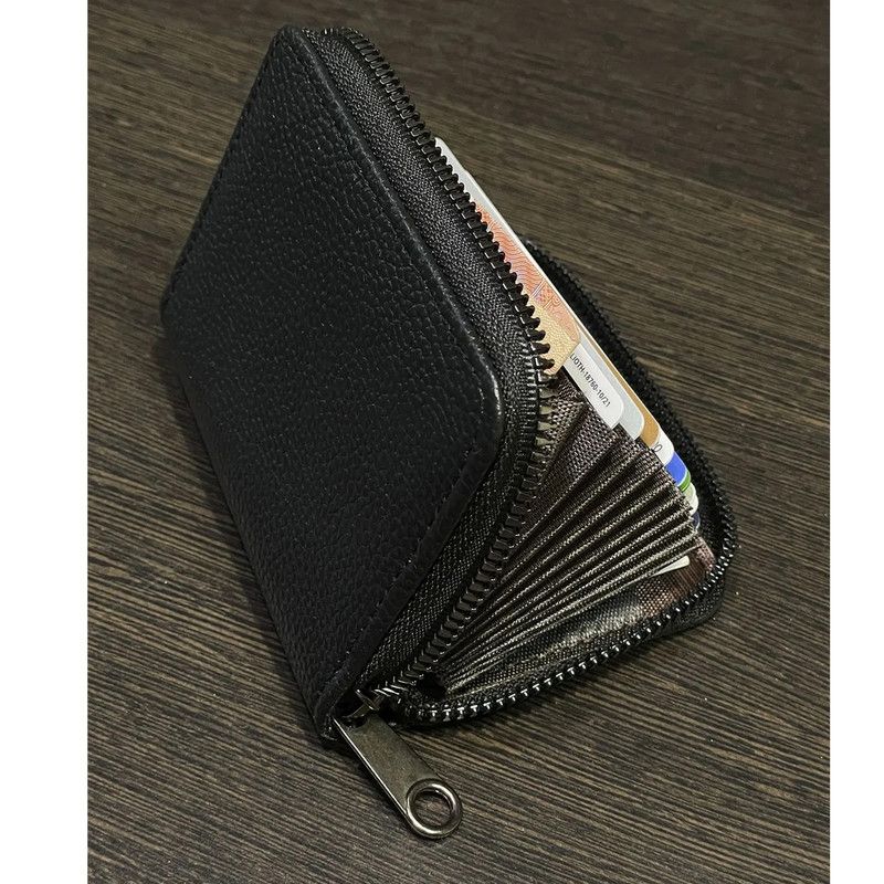 Men's Card Holder, Business Card Holder, Card Sleeve, Credit Card Holder，Black - Image 2