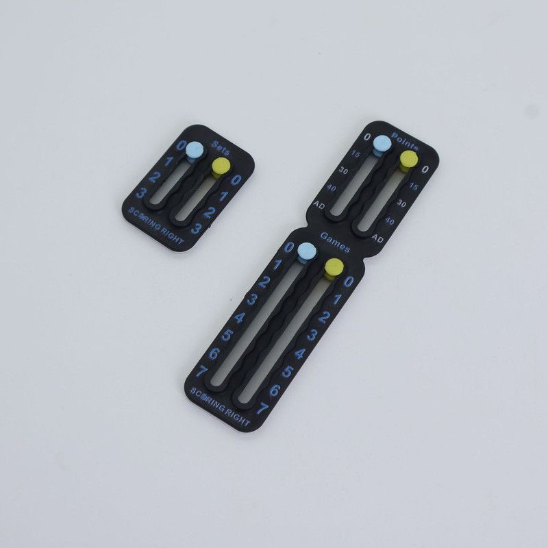 Portable Tennis Score Keeper Slide Score Counter for Tennis Game Match Scoring Record-black - Image 1