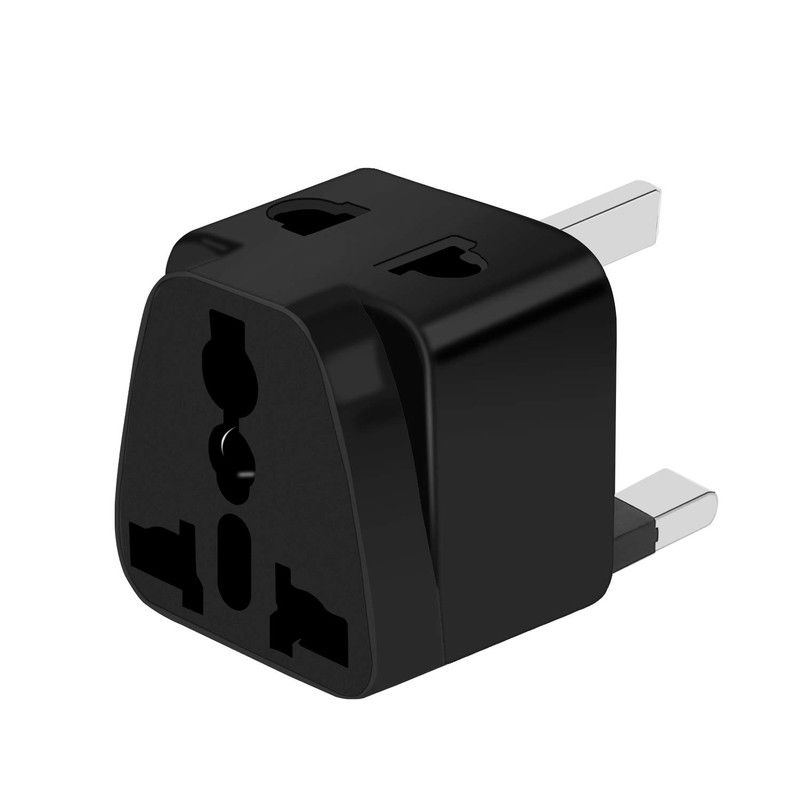 US to UK Power Plug Adapter, UROPHYLLA Type G Outlet Travel Power Adapter Plug for UK, Ireland, London, Hong Kong, Scotland, England, Dublin, Singapore - 3 Pack & Grounded 2 in 1 [Black] - Image 3