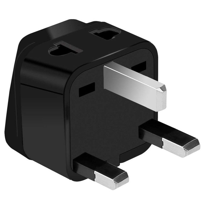 US to UK Power Plug Adapter, UROPHYLLA Type G Outlet Travel Power Adapter Plug for UK, Ireland, London, Hong Kong, Scotland, England, Dublin, Singapore - 3 Pack & Grounded 2 in 1 [Black] - Image 4