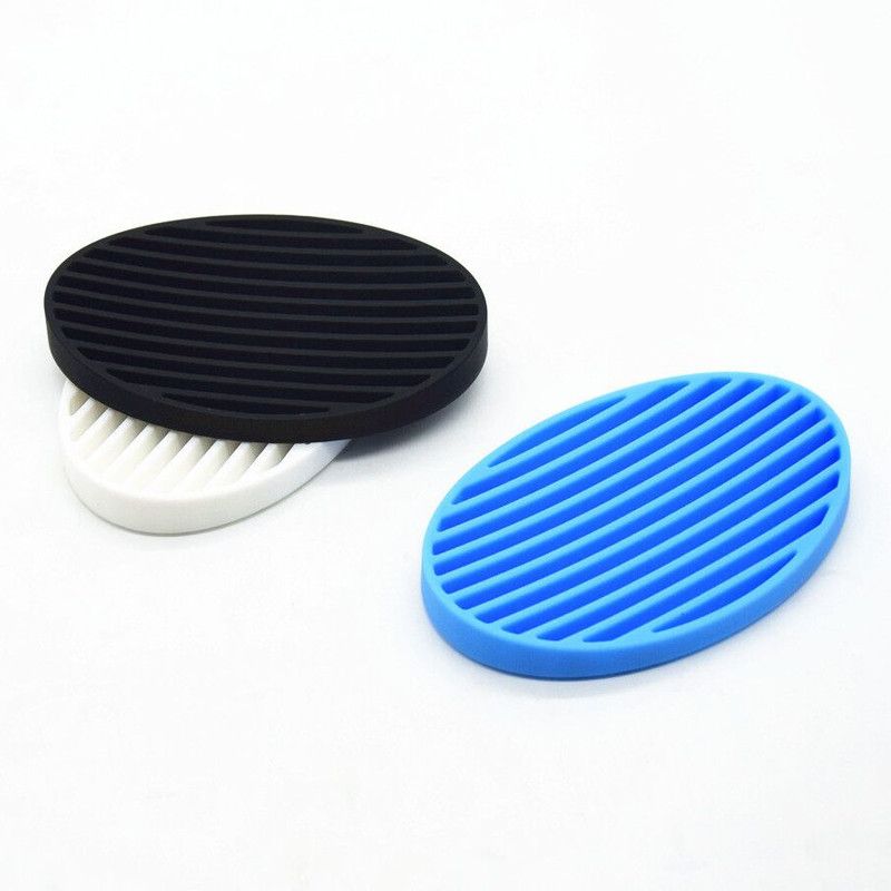 Silicone Soap Saver Pad – Non-Slip Silicone Soap Holder Tray – Blue - Image 2