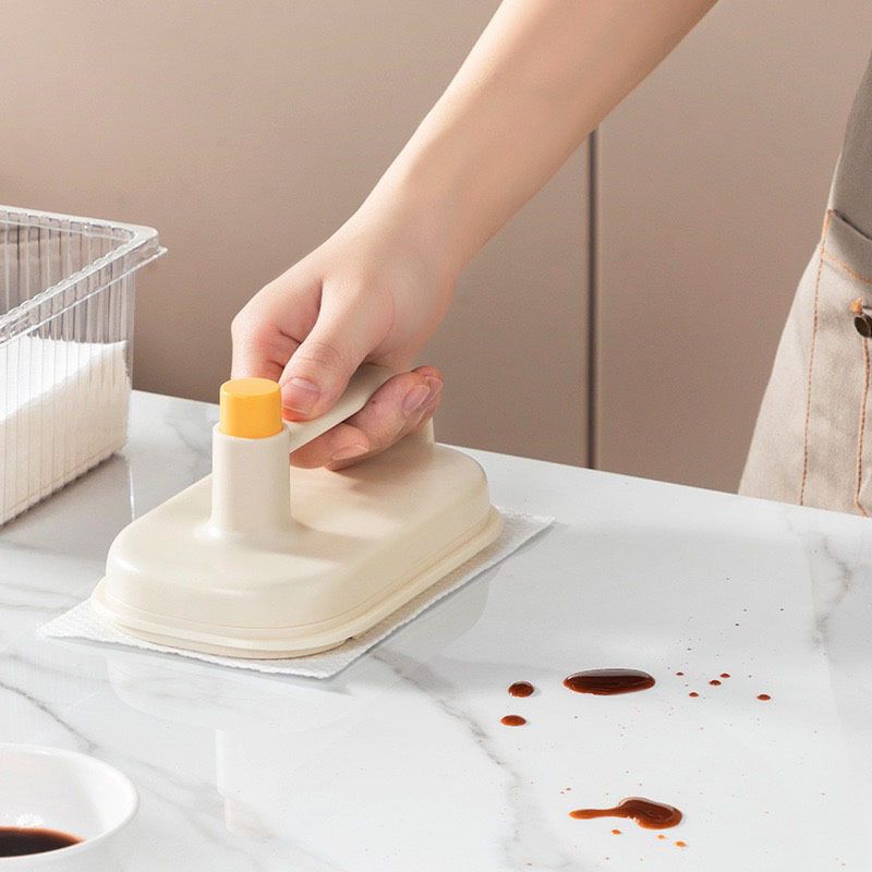 Disposable Kitchen Cleaning Hand Tool with 10Pcs Replacement Wipes Multi Surface Grease Remover Cleaner - Image 1