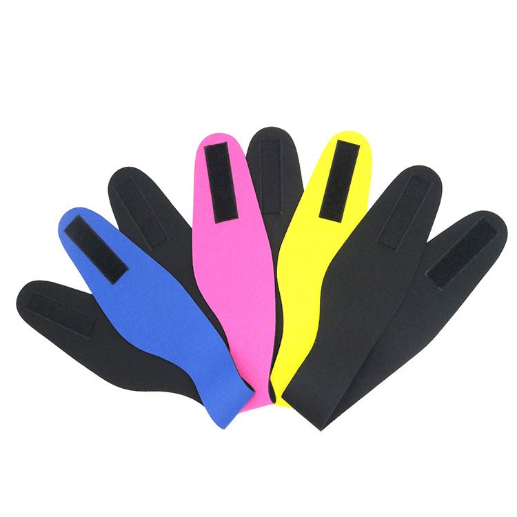 Waterproof Swimming Ear Protection Headband Neoprene Adjustable Hair Band For Shower Pool Kids Adults-Yellow - Image 2