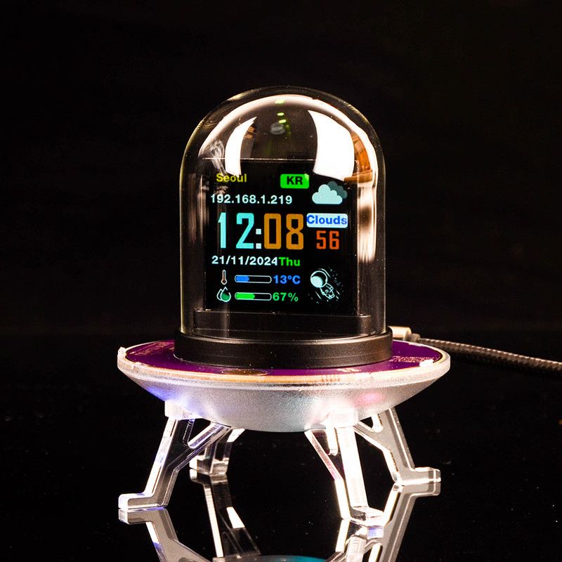 Multi-functional product with stock, exchange rate, clock, and weather display - Image 1