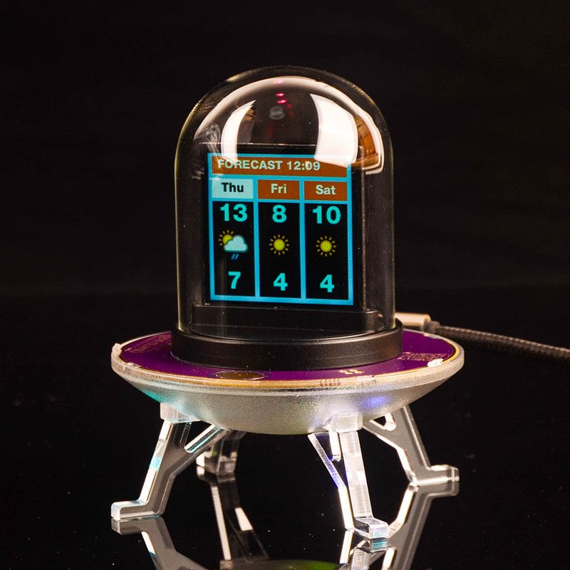 Multi-functional product with stock, exchange rate, clock, and weather display - Image 4