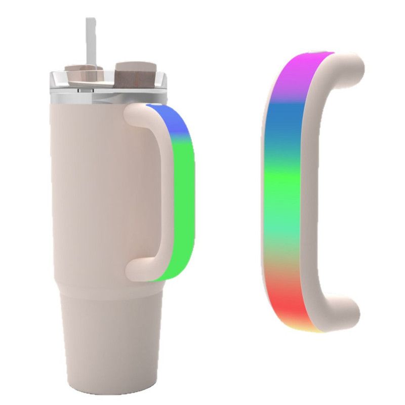 Glowing Water Cup with Colorful Handles – Creative Light Up Tumbler (Multicolor) - Image 4