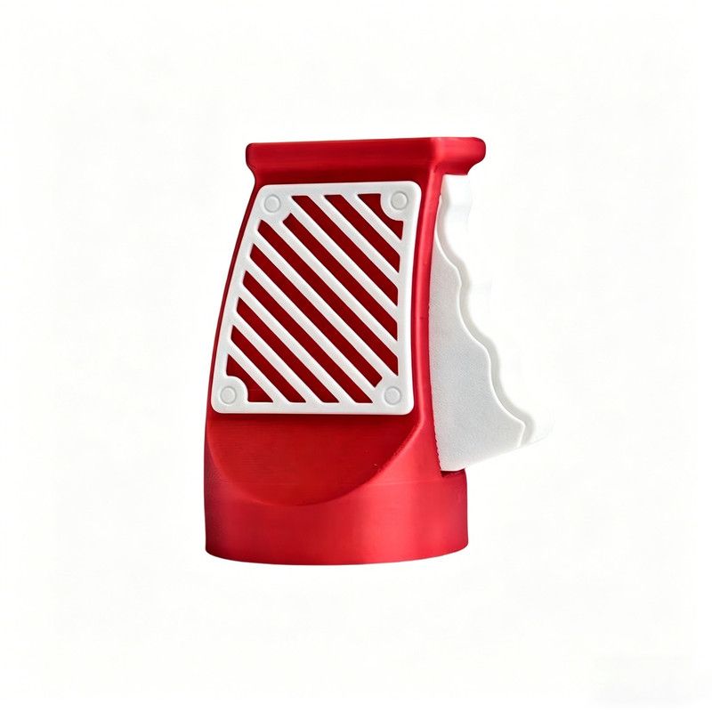 3D printed desktop ornament of a one-handed can opener, for beverages.Red - Image 1