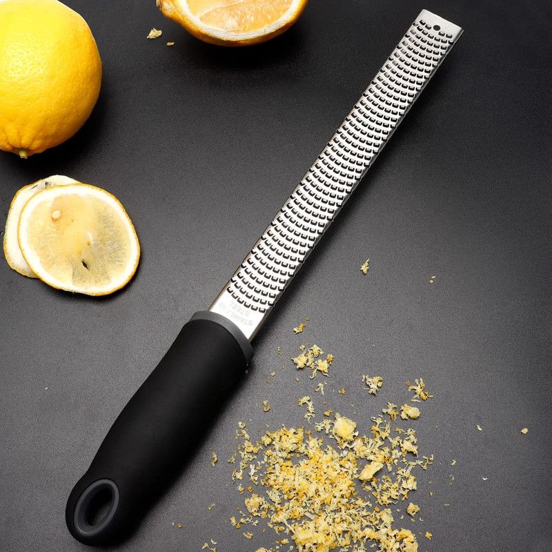 Stainless Steel Lemon Zester, Cheese Grater for Lime, Cheese, Dishwasher Safe - Image 6