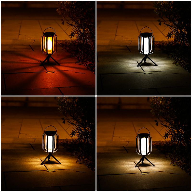 Solar Camping Lantern – Outdoor Yard Decorative Light with Tripod Stand, Portable Hanging LED Atmosphere Lamp - Image 4