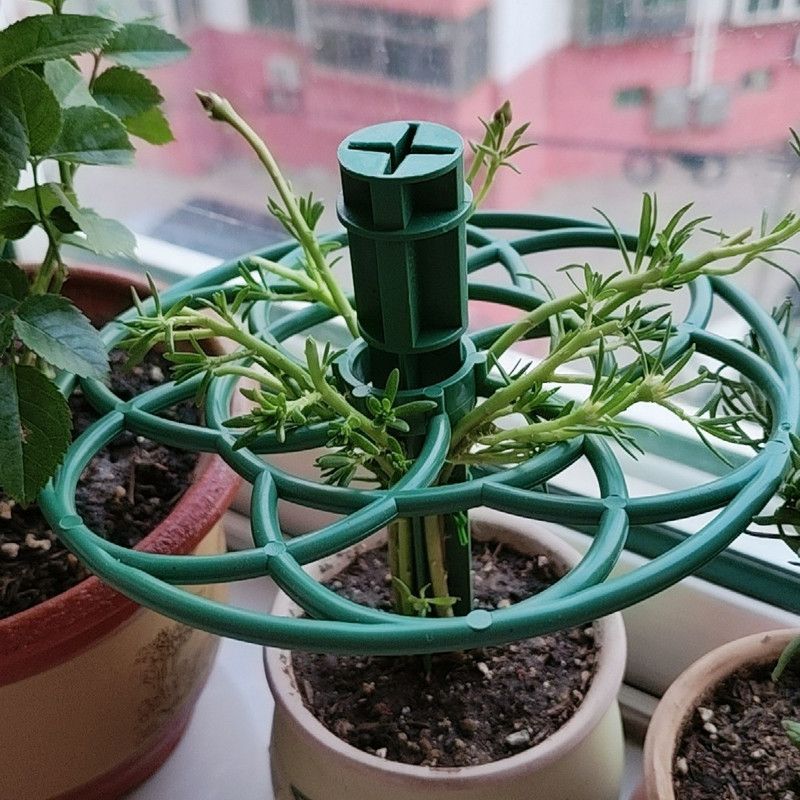 Sunflower-Shaped Plant Support Trellis – Small Climbing Flower Stand for Potted Plants, Garden Stacking Planter Holder - Image 3