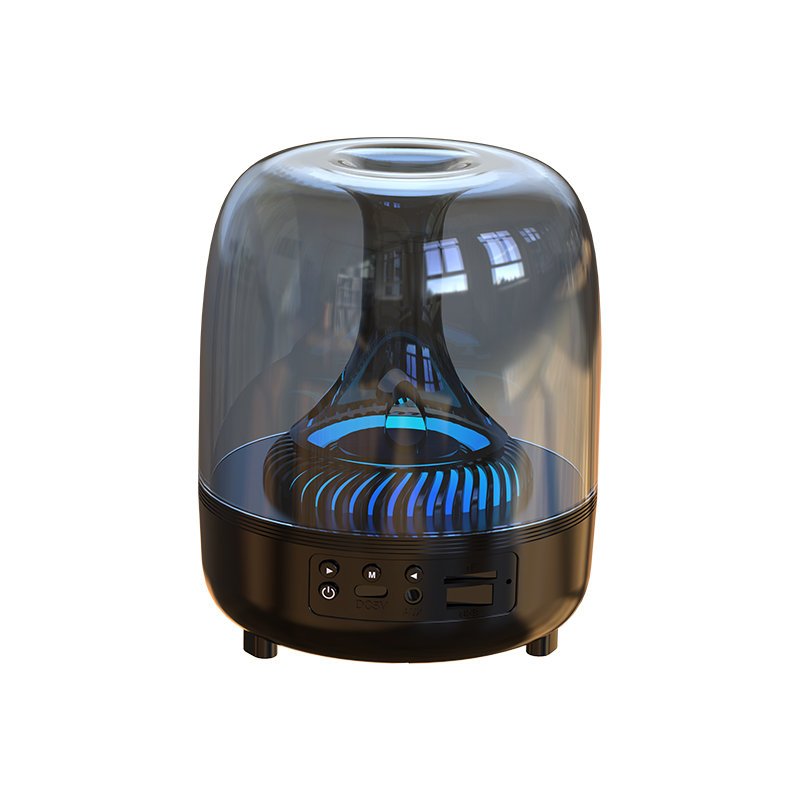Portable Wireless Speaker with 12D Surround Bass, RGB Water Ripple Ambient Light, wireless 5.3, Hands-Free Calling, Wireless Speaker for Home, Outdoor, Party, Compatible with iPhone, Android, Laptop，Blue - Image 1