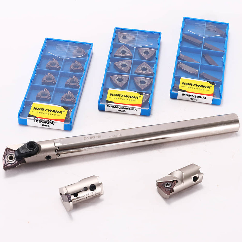 Indexable Boring Bar Turning Holder Modular Threading Grooving Carbid Inserts - Image 1