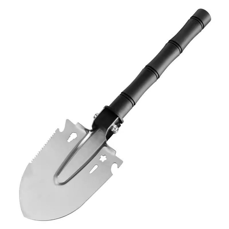 Outdoor Multi-functional Entrenching Shovel — Non-Folding, Portable Iron Spade for Hiking, Camping, Wilderness Fishing, and Digging - Image 1