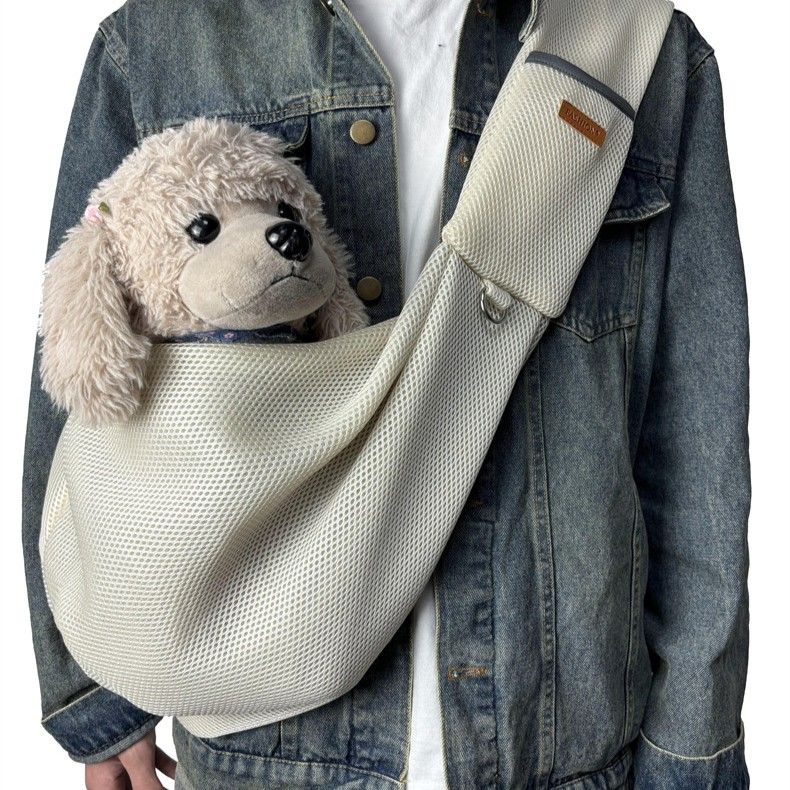 Breathable Pet Sling Carrier Summer Portable Crossbody Bag for Cat Dog - Image 3