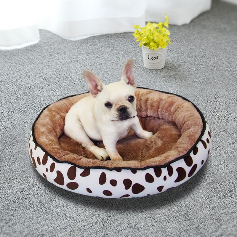 Winter Warm Round Pet Bed Arctic Fleece High Resilience Four Seasons Bed for Cat Dog - Image 2