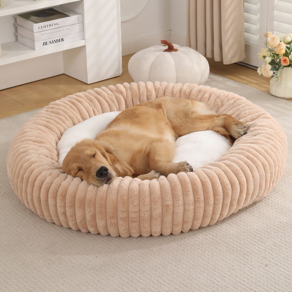 Round Warm Pet Nest Soft Circular Kennel Deep Sleep Winter Bed for Small Medium Pets - Image 2