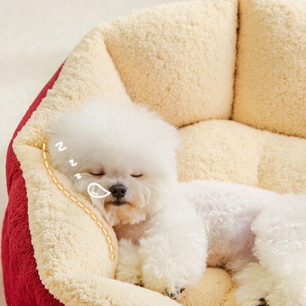 Four Seasons Universal Pet Bed, Soft Dog Cat Sofa Bed, Comfort Sleeping Nest for Teddy Bichon Small Dogs - Image 3