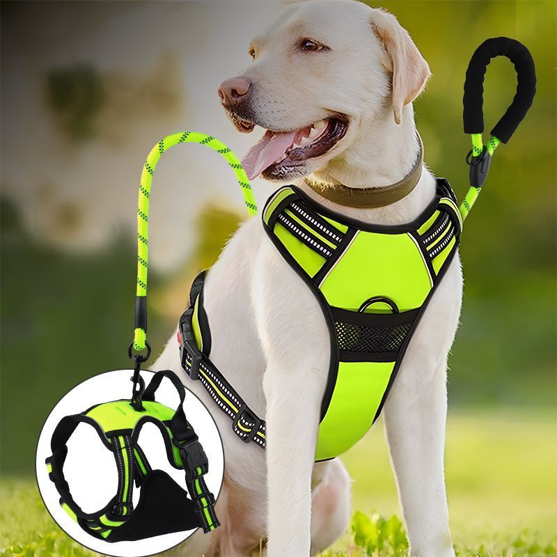 Reflective Dog Harness Leash Set Anti Pull Vest for Pets - Image 2