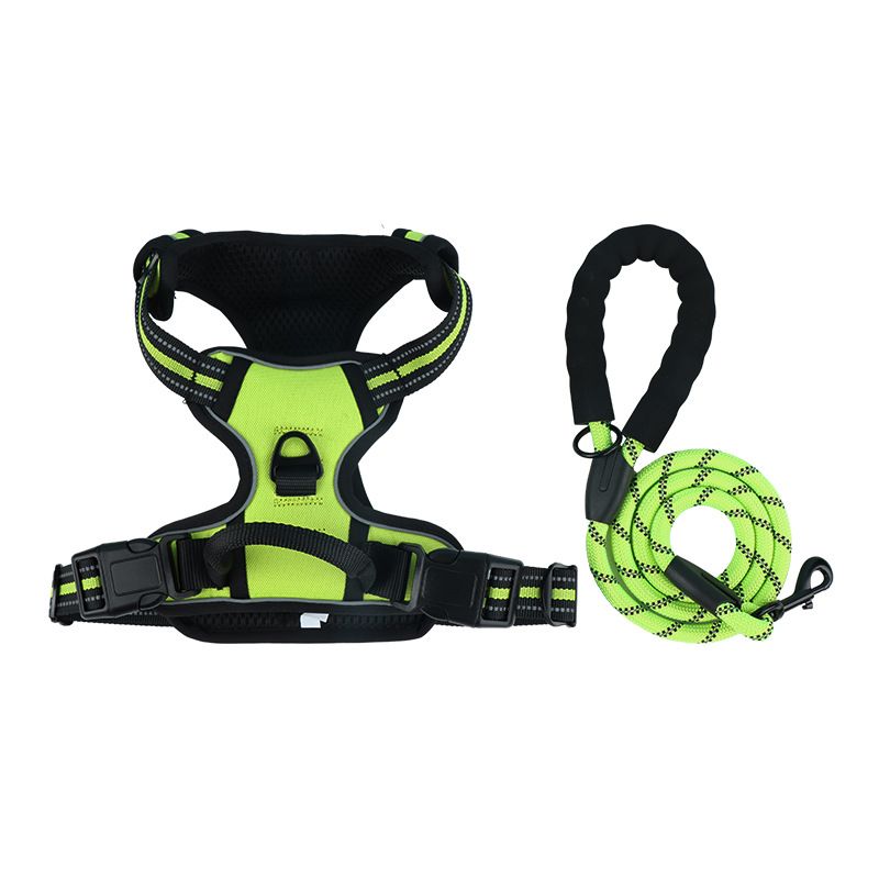 Reflective Dog Harness Leash Set Anti Pull Vest for Pets - Image 1