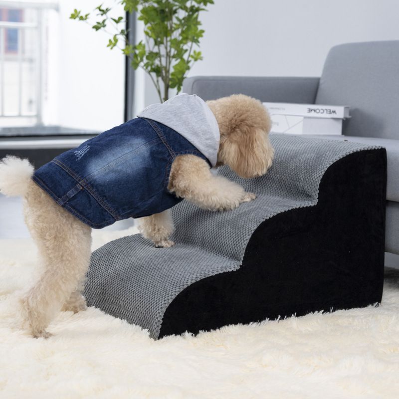 Detachable Washable Non Slip Pet Stairs Ramp Dog Bed Climbing Ladder - Image 3