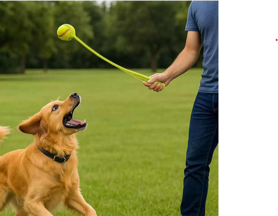 Dog Ball Launcher Outdoor Interactive Tennis Ball Thrower for Pets - Image 2