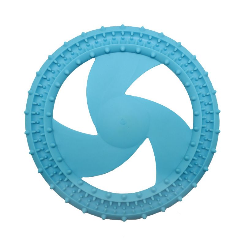 Soft Bite Resistant Dog Frisbee Silicone TPR Interactive Training Flying Disc - Image 1