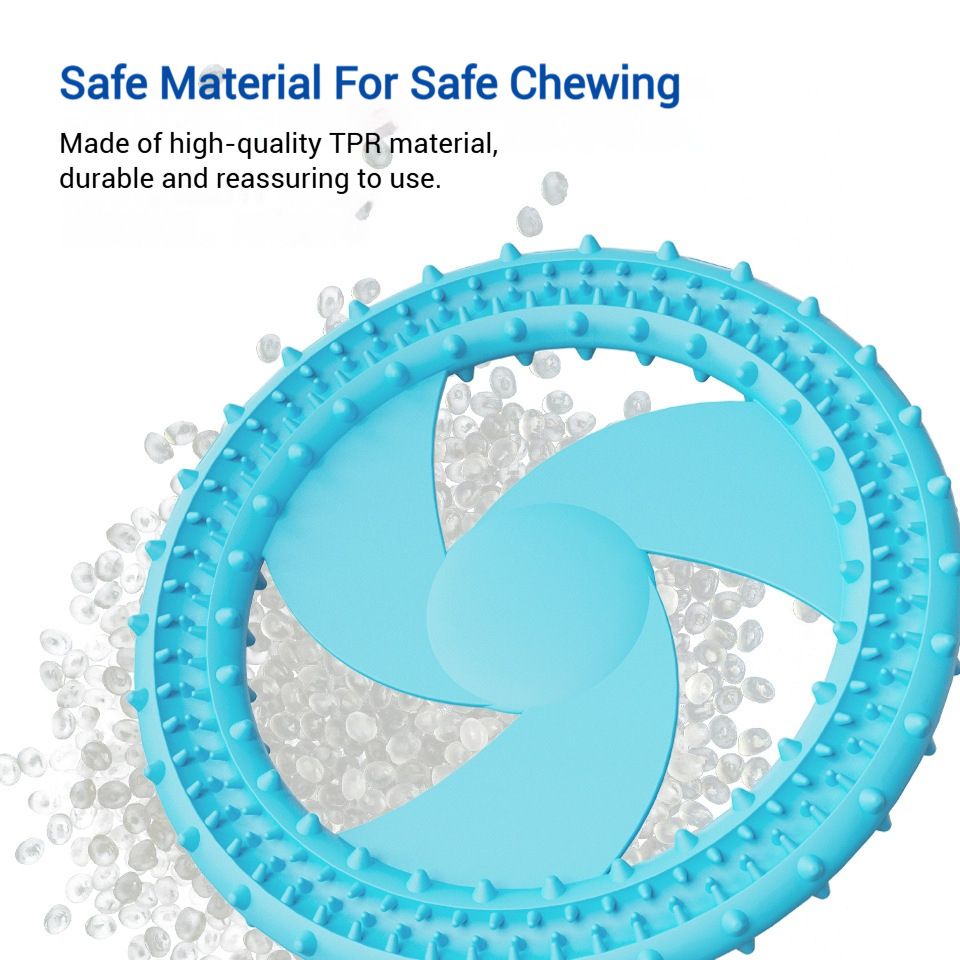 Soft Bite Resistant Dog Frisbee Silicone TPR Interactive Training Flying Disc - Image 2