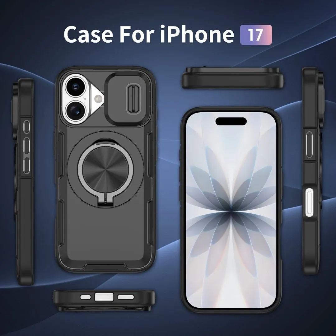 2-in-1 Magnetic Sliding Lens Case, Black for iPhone 17 - Image 5