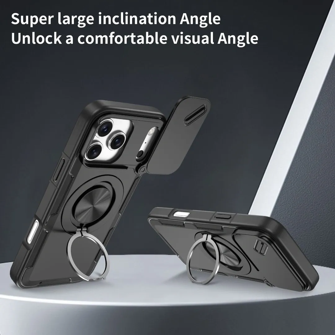 2-in-1 Magnetic Sliding Lens Case, Black for iPhone 17 Pro Max - Image 2