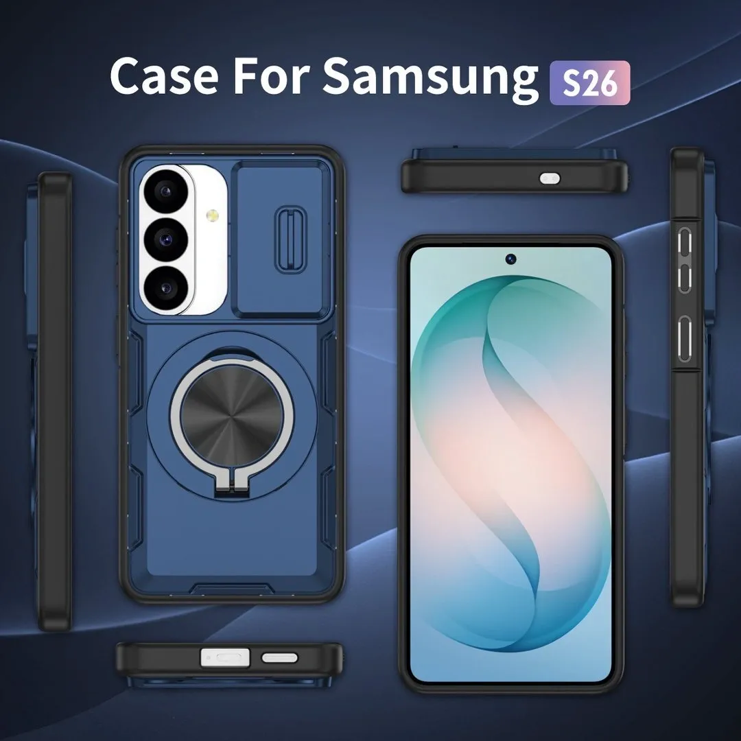 2-in-1 Magnetic Sliding Lens Case, Blue for  Samsung S26 - Image 5