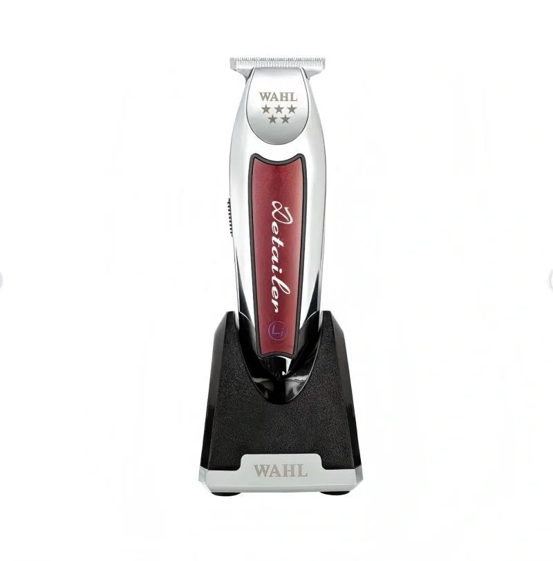 Wahl T-Wide Detailer Professional Cordless Finishing Trimmer 100 Minutes Battery Life Silver - Image 1